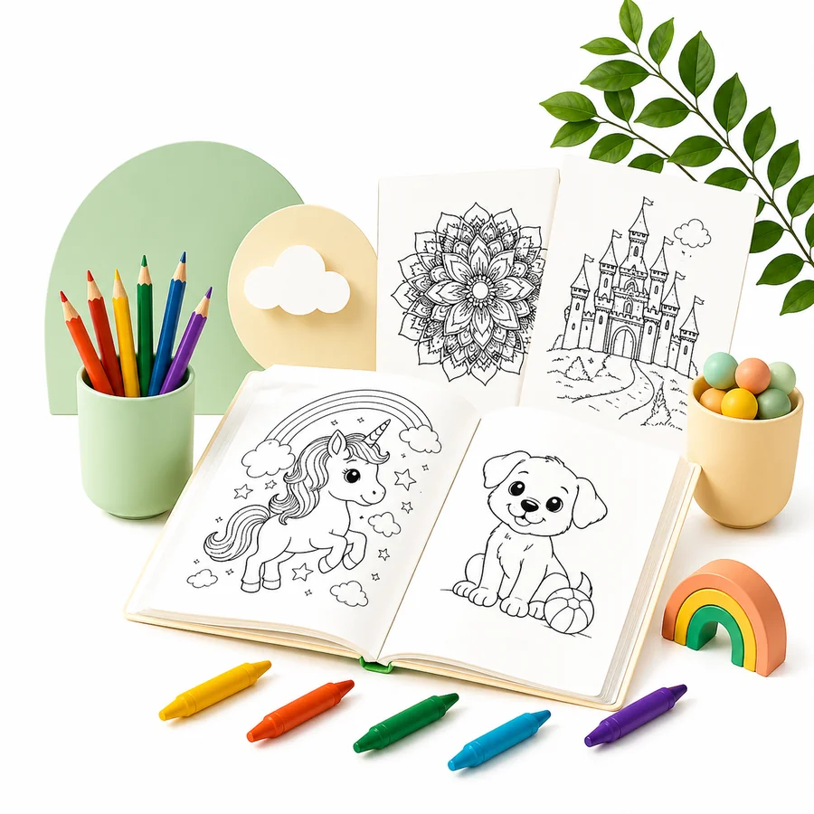 Print-quality vector coloring pages from ColorPress